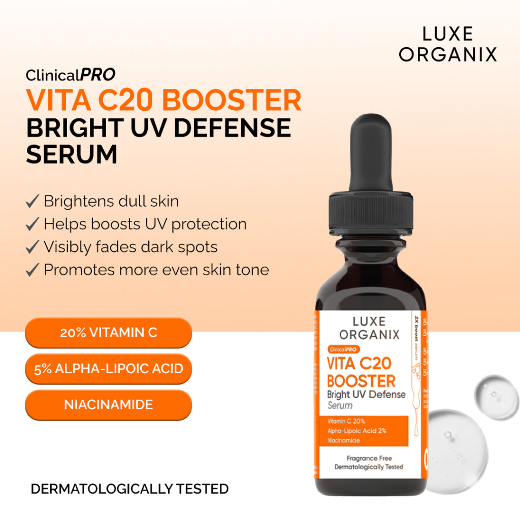 Luxe Organix Vita C20 Booster Bright UV Defense Serum 30ml