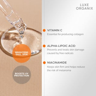 Luxe Organix Vita C20 Booster Bright UV Defense Serum 30ml