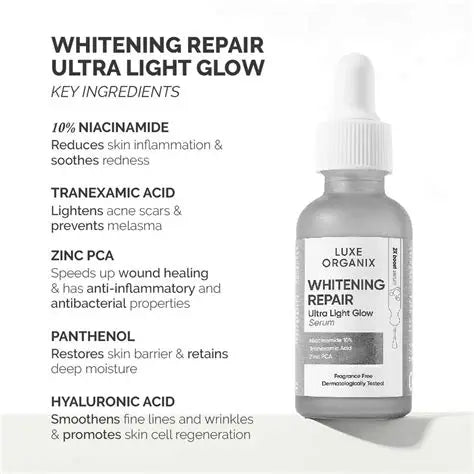 Luxe Organix Whitening Repair Serum Niacinamide 30ml